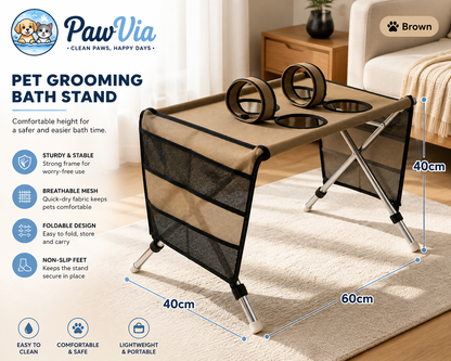 PawVia™ Pet Comfort Grooming Stand