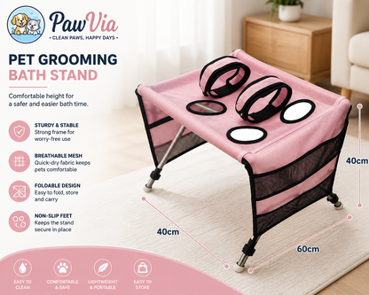 PawVia™ Pet Comfort Grooming Stand