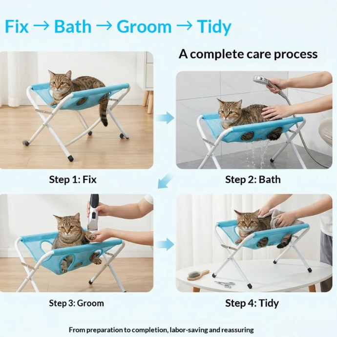 PawVia™ Pet Comfort Grooming Stand